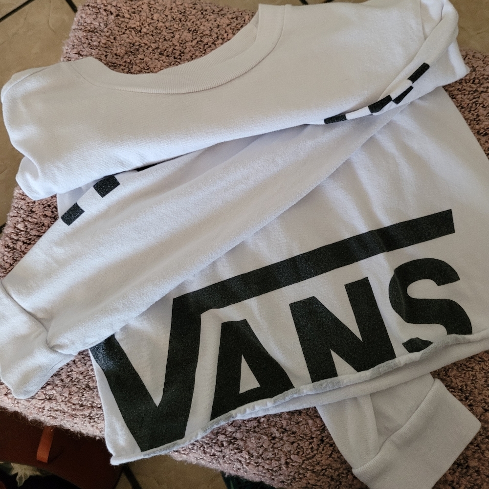 Vans long sleeve crop top